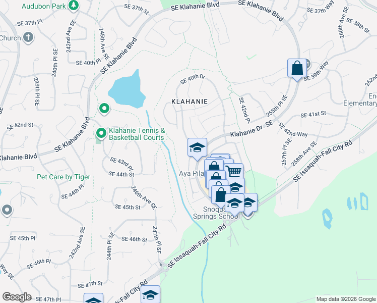 map of restaurants, bars, coffee shops, grocery stores, and more near 4402 248th Lane Southeast in Issaquah