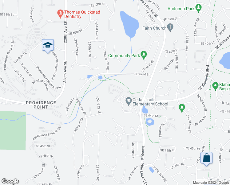 map of restaurants, bars, coffee shops, grocery stores, and more near 4335 Issaquah-Pine Lake Road Southeast in Sammamish