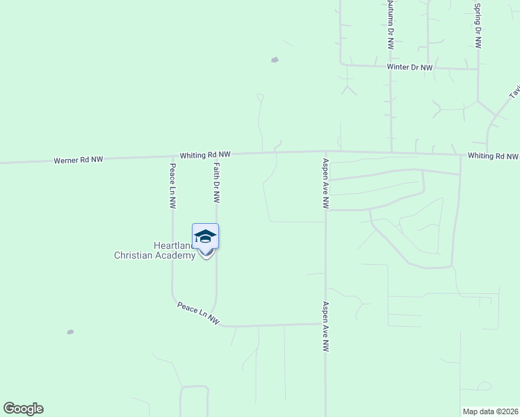 map of restaurants, bars, coffee shops, grocery stores, and more near 2008 Whiting Road Northwest in Bemidji