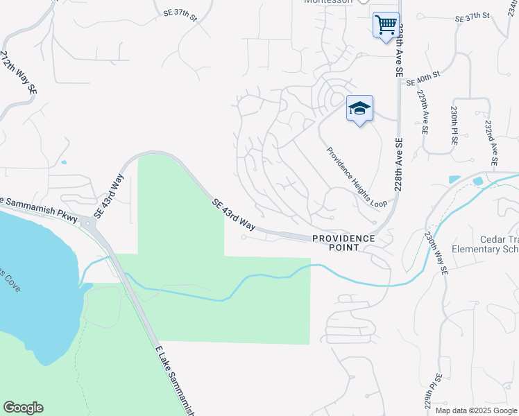 map of restaurants, bars, coffee shops, grocery stores, and more near 4243 220th Place Southeast in Issaquah