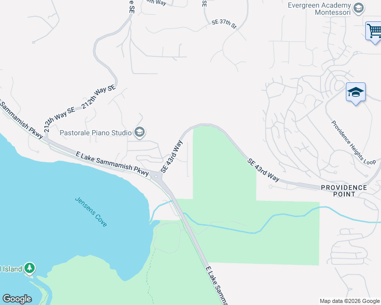 map of restaurants, bars, coffee shops, grocery stores, and more near 4210 216th Place Southeast in Issaquah