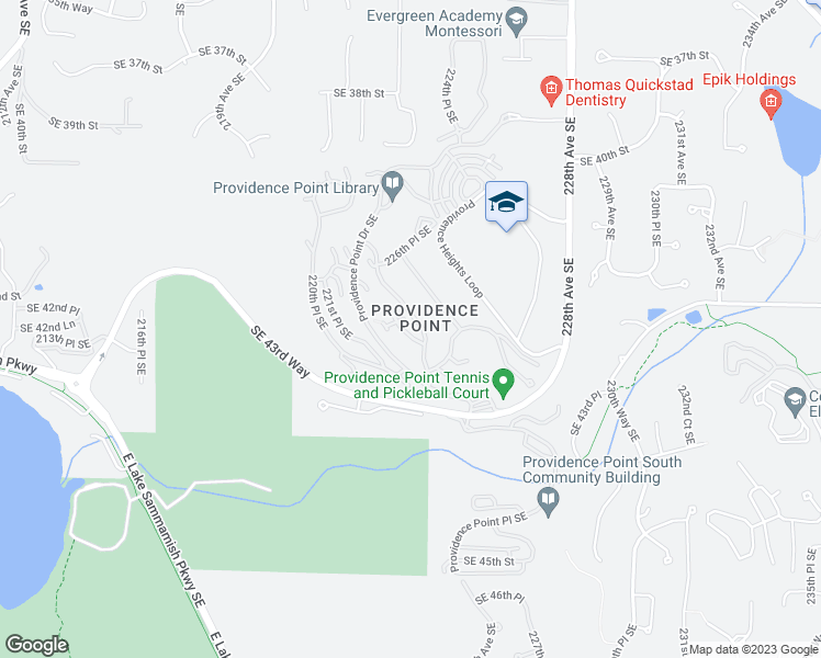 map of restaurants, bars, coffee shops, grocery stores, and more near 22246 Southeast 42nd Lane in Issaquah