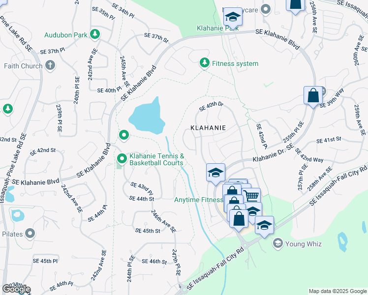 map of restaurants, bars, coffee shops, grocery stores, and more near 4126 248th Court Southeast in Issaquah