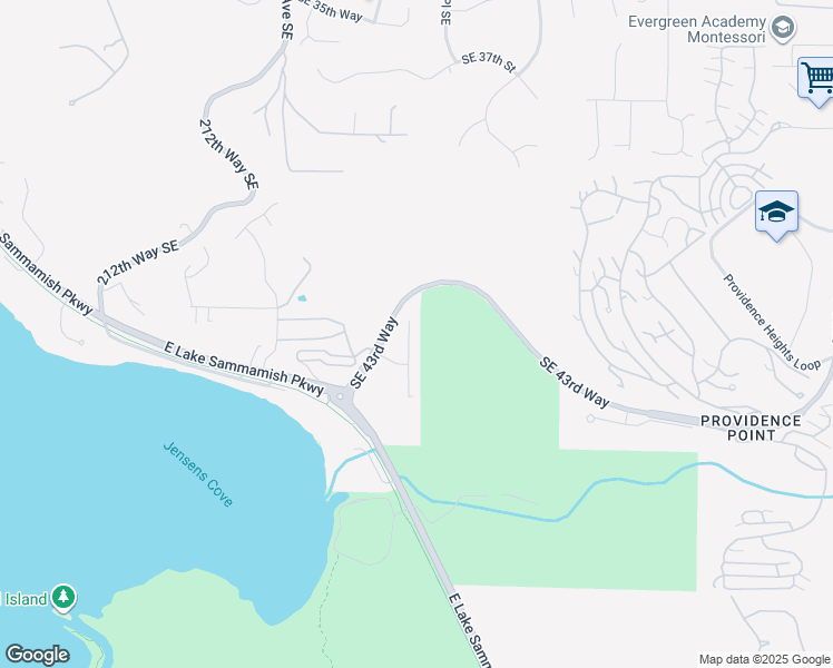 map of restaurants, bars, coffee shops, grocery stores, and more near 4210 216th Place Southeast in Issaquah
