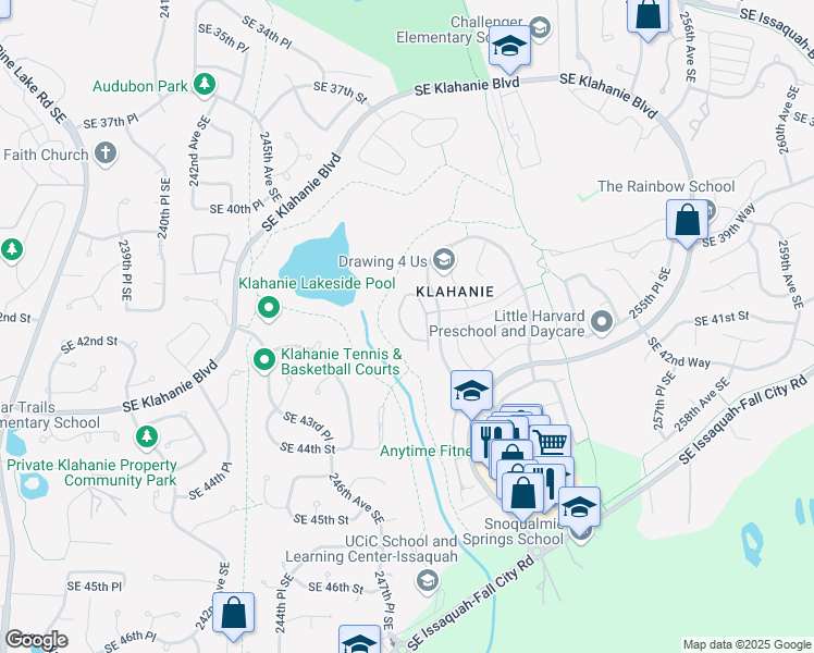 map of restaurants, bars, coffee shops, grocery stores, and more near 4126 248th Court Southeast in Issaquah