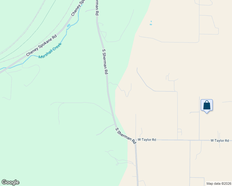 map of restaurants, bars, coffee shops, grocery stores, and more near 9105 South Sherman Road in Spokane
