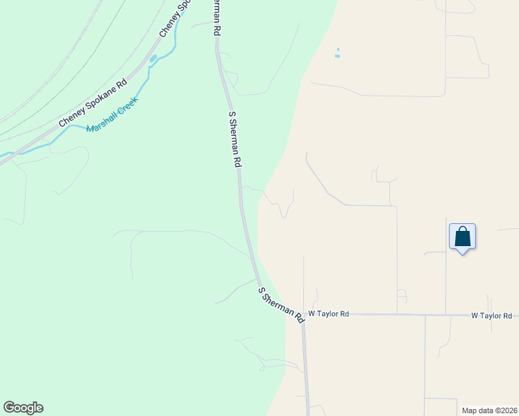 map of restaurants, bars, coffee shops, grocery stores, and more near 9105 South Sherman Road in Spokane
