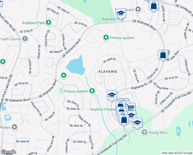 map of restaurants, bars, coffee shops, grocery stores, and more near 4152 248th Court Southeast in Issaquah