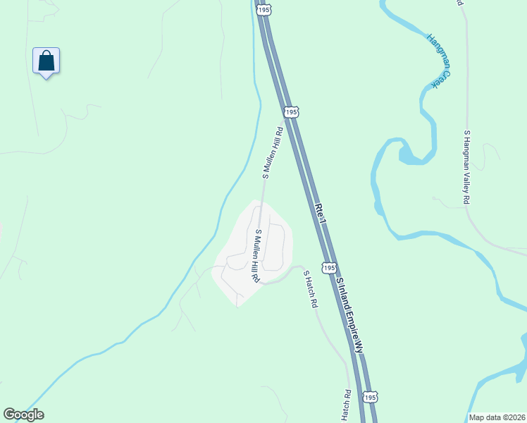 map of restaurants, bars, coffee shops, grocery stores, and more near 9218 S Mullen Hill Rd in Spokane