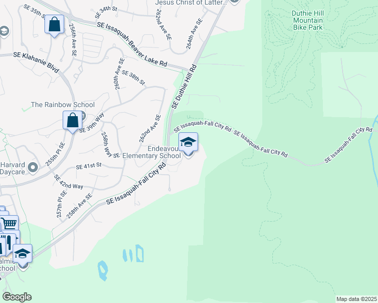 map of restaurants, bars, coffee shops, grocery stores, and more near 26205 Southeast Issaquah-Fall City Road in Issaquah