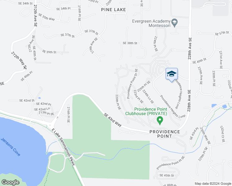 map of restaurants, bars, coffee shops, grocery stores, and more near 4091 220th Place Southeast in Issaquah