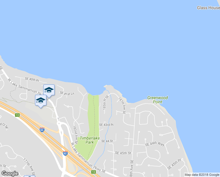 map of restaurants, bars, coffee shops, grocery stores, and more near 4101 185th Place Southeast in Issaquah