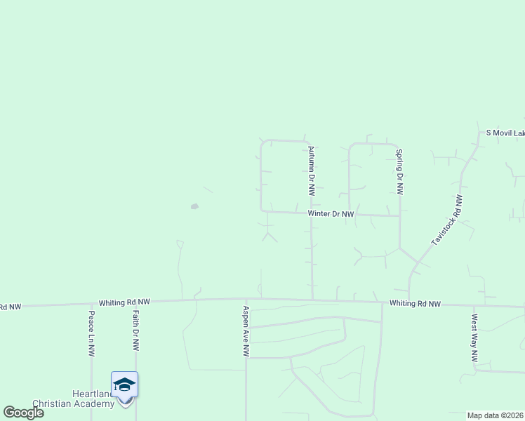 map of restaurants, bars, coffee shops, grocery stores, and more near 11199 Autumn Drive Northwest in Bemidji