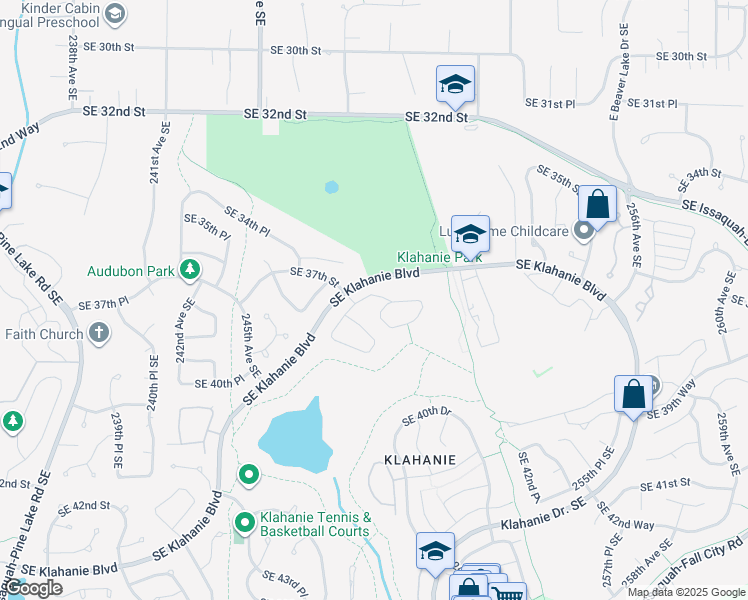 map of restaurants, bars, coffee shops, grocery stores, and more near 3686 248th Avenue Southeast in Issaquah