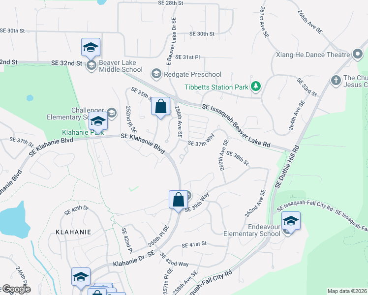 map of restaurants, bars, coffee shops, grocery stores, and more near 3731 257th Avenue Southeast in Issaquah