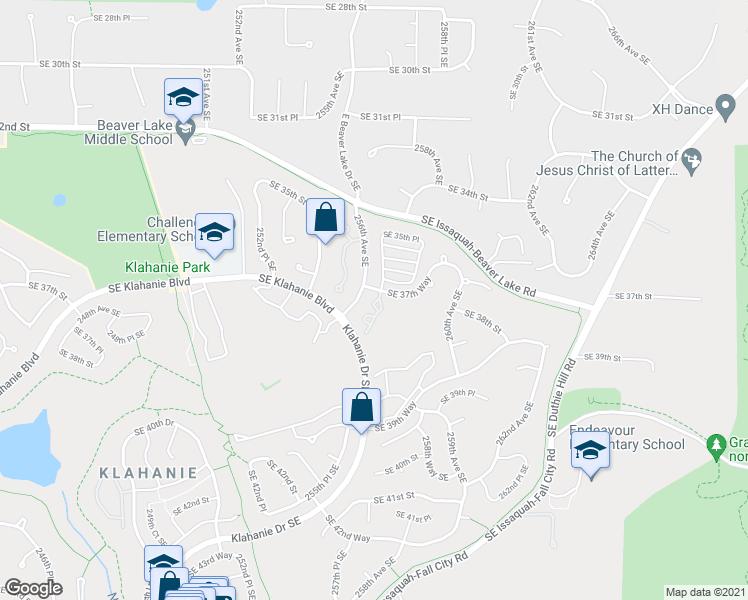 map of restaurants, bars, coffee shops, grocery stores, and more near 3731 257th Avenue Southeast in Issaquah