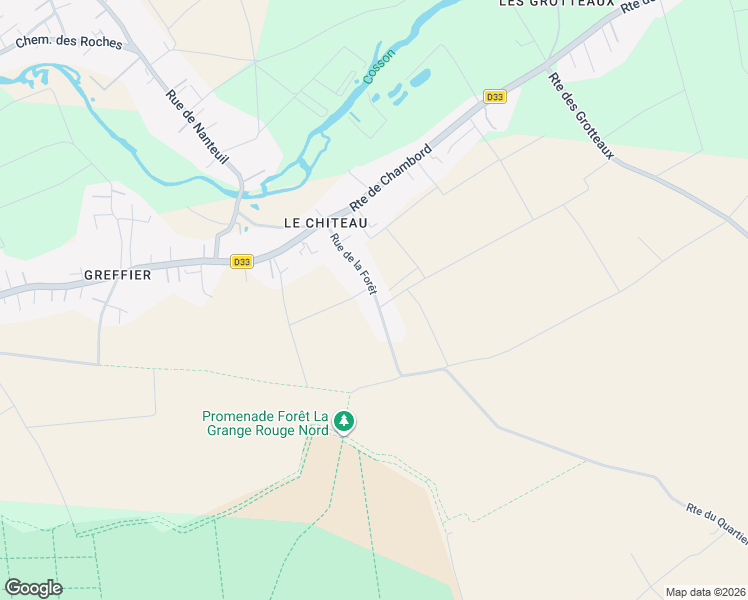 map of restaurants, bars, coffee shops, grocery stores, and more near 24 Rue de la Forêt in Huisseau-sur-Cosson