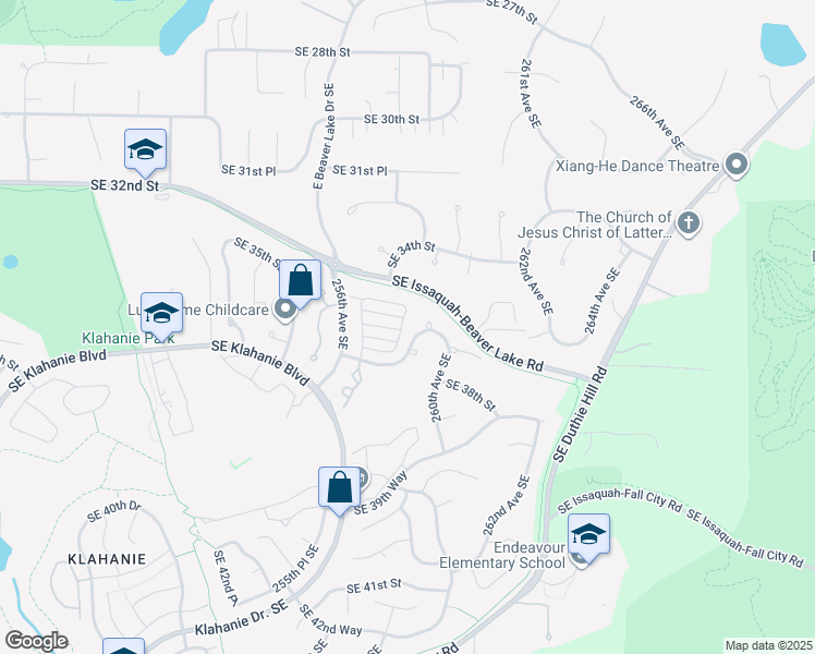 map of restaurants, bars, coffee shops, grocery stores, and more near 25940 Southeast 37th Way in Issaquah