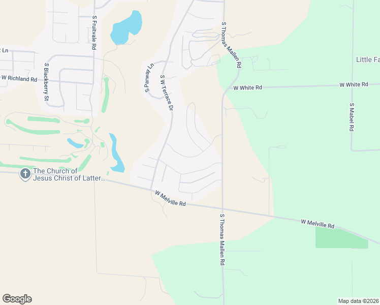 map of restaurants, bars, coffee shops, grocery stores, and more near 9506 West Kite Drive in Cheney