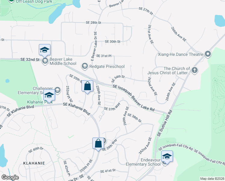 map of restaurants, bars, coffee shops, grocery stores, and more near 25750 Southeast 35th Place in Issaquah