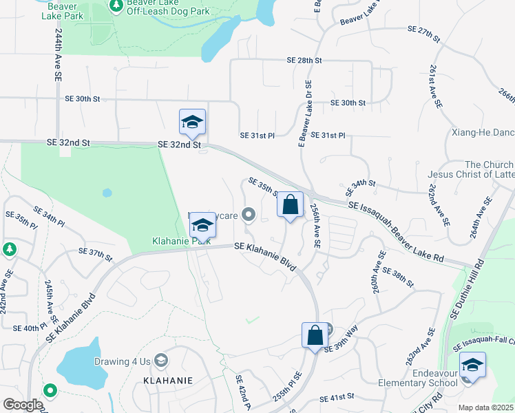 map of restaurants, bars, coffee shops, grocery stores, and more near 3527 253rd Court Southeast in Issaquah