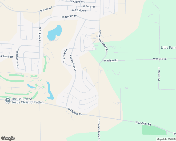 map of restaurants, bars, coffee shops, grocery stores, and more near 7910 South Thomas Mallen Road in Cheney
