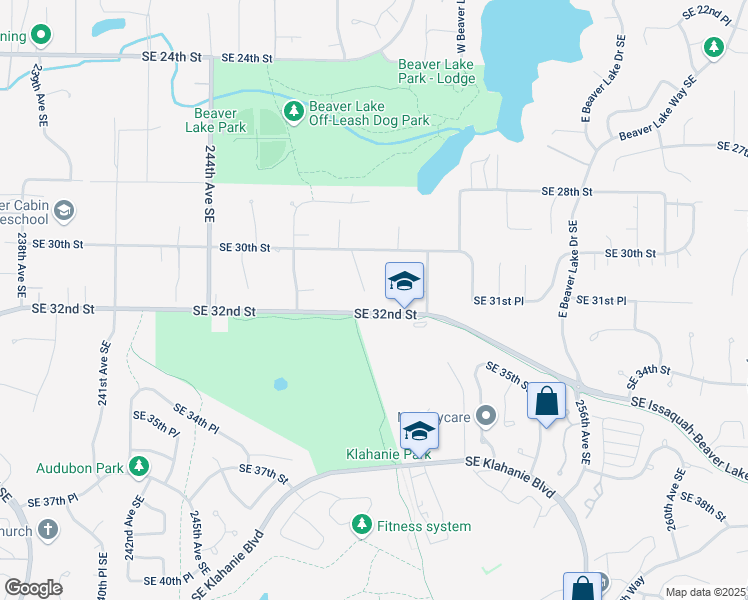 map of restaurants, bars, coffee shops, grocery stores, and more near 3036 249th Avenue Southeast in Sammamish