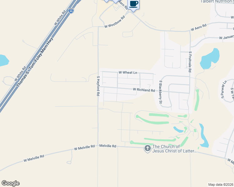 map of restaurants, bars, coffee shops, grocery stores, and more near West Salmonberry in Spokane County