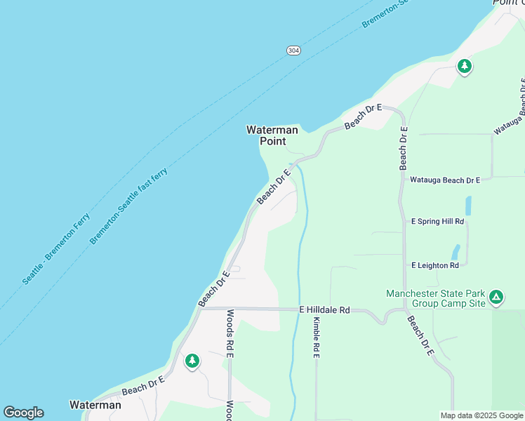 map of restaurants, bars, coffee shops, grocery stores, and more near 5172 Rich View Drive East in Port Orchard