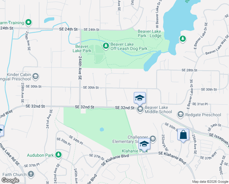 map of restaurants, bars, coffee shops, grocery stores, and more near 24704 Southeast 31st Place in Sammamish