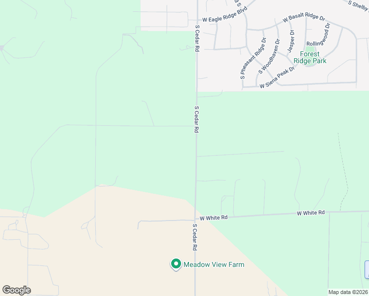 map of restaurants, bars, coffee shops, grocery stores, and more near 7626 South Cedar Road in Spokane