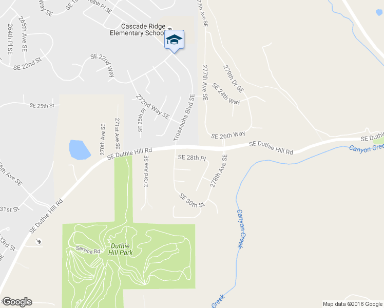 map of restaurants, bars, coffee shops, grocery stores, and more near 27512 Southeast Duthie Hill Road in Sammamish