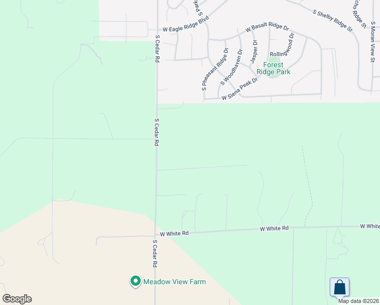 map of restaurants, bars, coffee shops, grocery stores, and more near 7515 South Cedar Road in Spokane