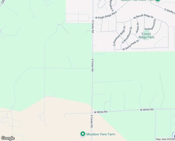 map of restaurants, bars, coffee shops, grocery stores, and more near 7626 South Cedar Road in Spokane