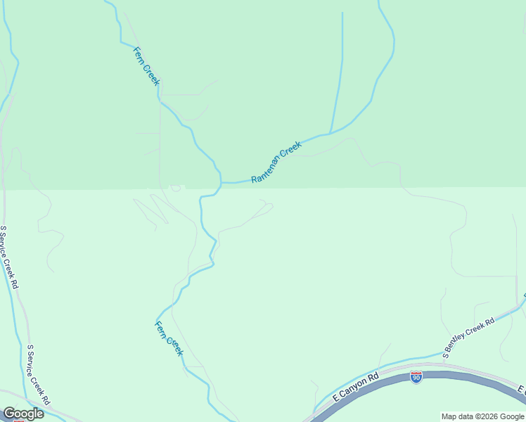 map of restaurants, bars, coffee shops, grocery stores, and more near 10090 South Fern Creek Road in Cataldo