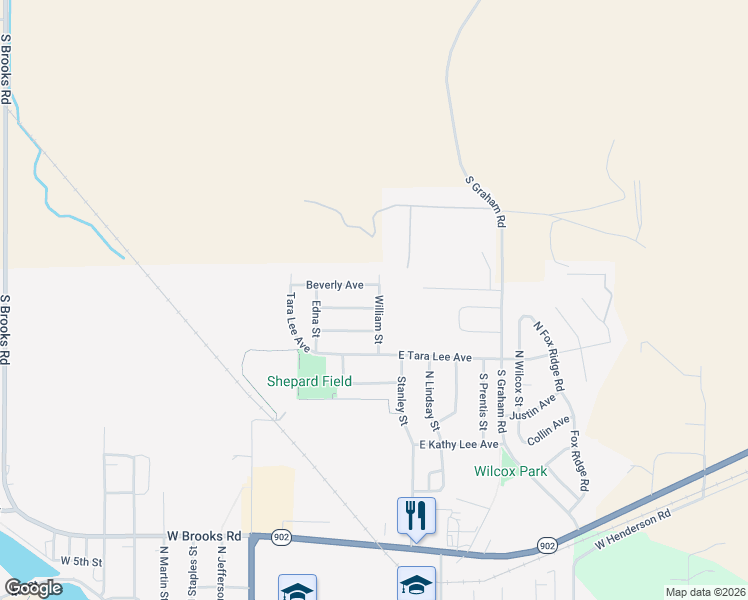 map of restaurants, bars, coffee shops, grocery stores, and more near 425 Connie Ray Avenue in Medical Lake
