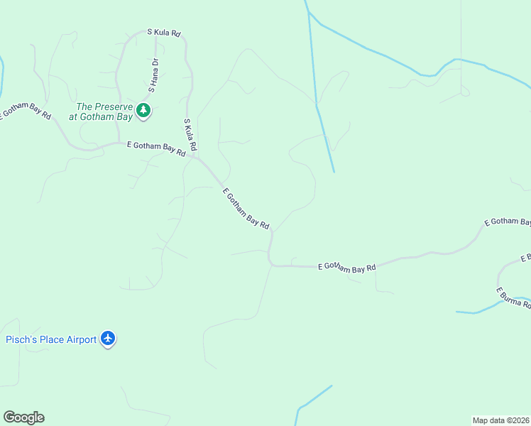 map of restaurants, bars, coffee shops, grocery stores, and more near 2853 East Gotham Bay Road in Harrison