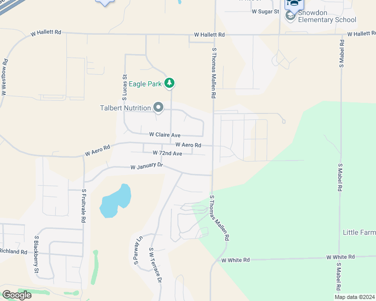 map of restaurants, bars, coffee shops, grocery stores, and more near 9302 West 72nd Avenue in Cheney