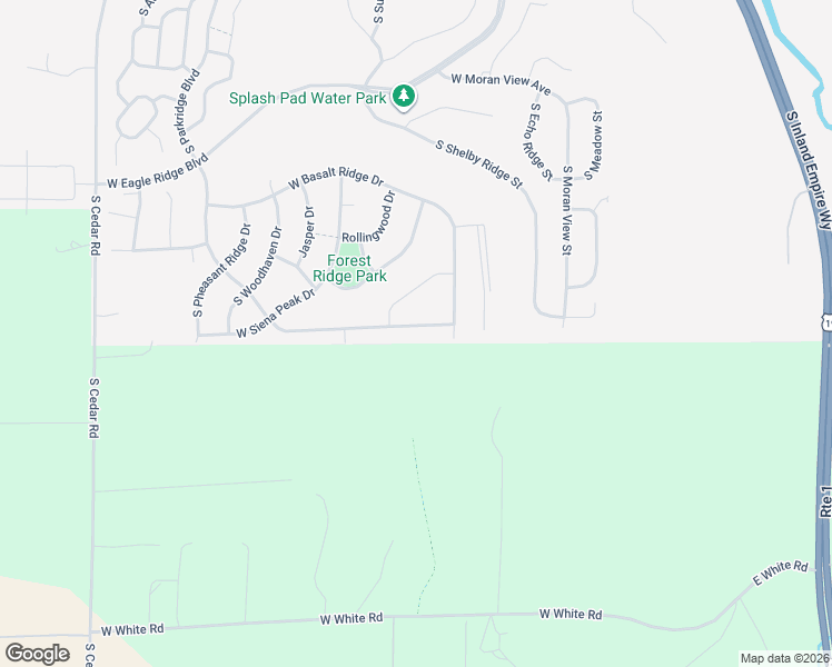 map of restaurants, bars, coffee shops, grocery stores, and more near 7194 South Parkridge Boulevard in Spokane