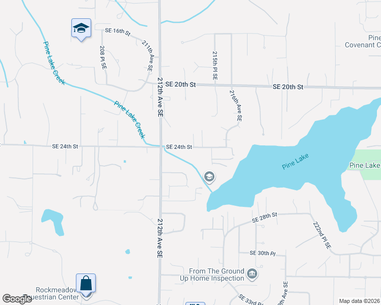 map of restaurants, bars, coffee shops, grocery stores, and more near 21325 Southeast 24th Street in Issaquah