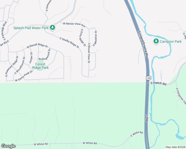 map of restaurants, bars, coffee shops, grocery stores, and more near 20 West Keely Court in Spokane
