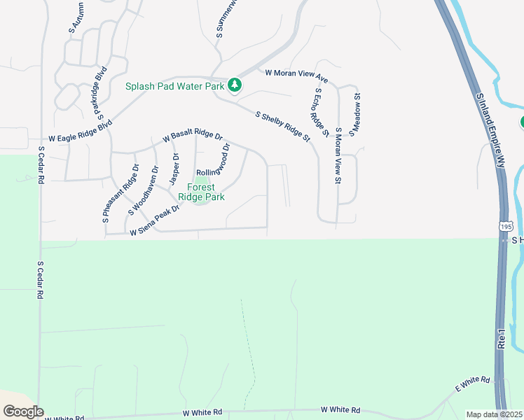 map of restaurants, bars, coffee shops, grocery stores, and more near 547 West Raptor Peak Drive in Spokane