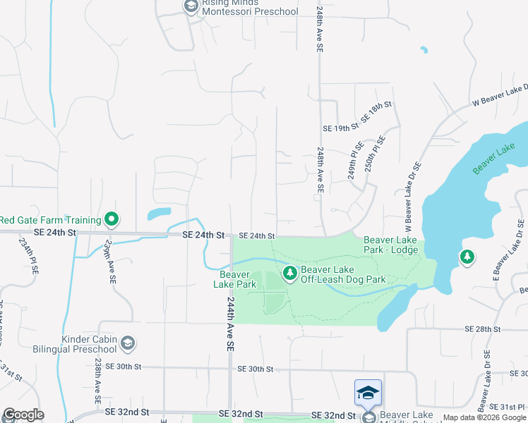 map of restaurants, bars, coffee shops, grocery stores, and more near 2310 246th Avenue Southeast in Sammamish