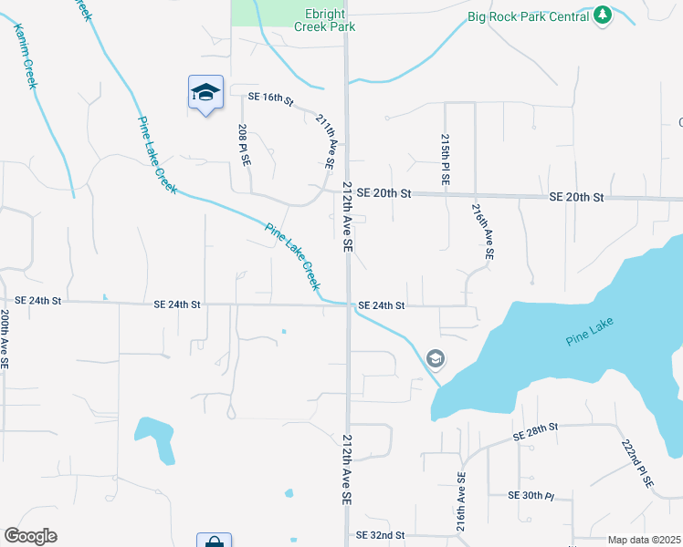 map of restaurants, bars, coffee shops, grocery stores, and more near 2221 212th Avenue Southeast in Sammamish