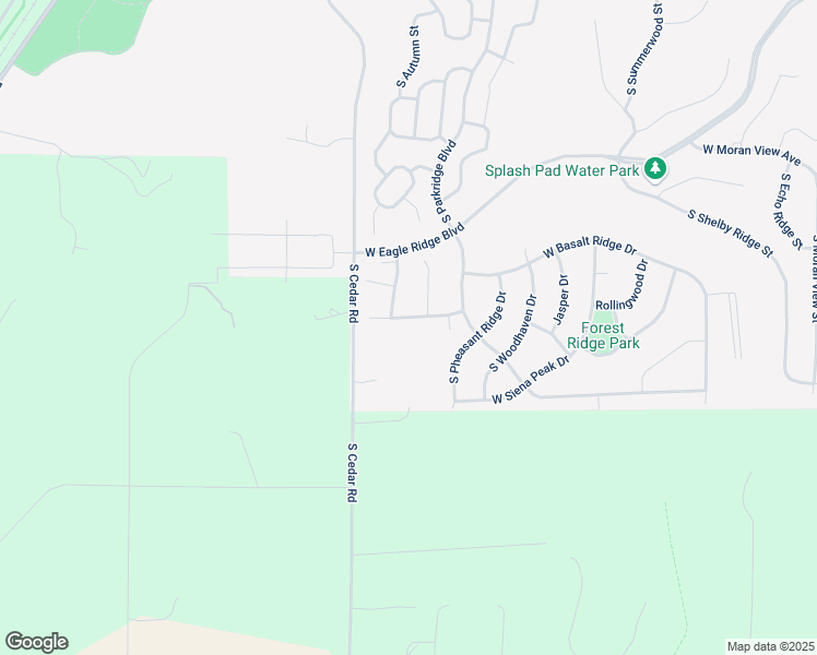 map of restaurants, bars, coffee shops, grocery stores, and more near 7175 South Cedar Road in Spokane