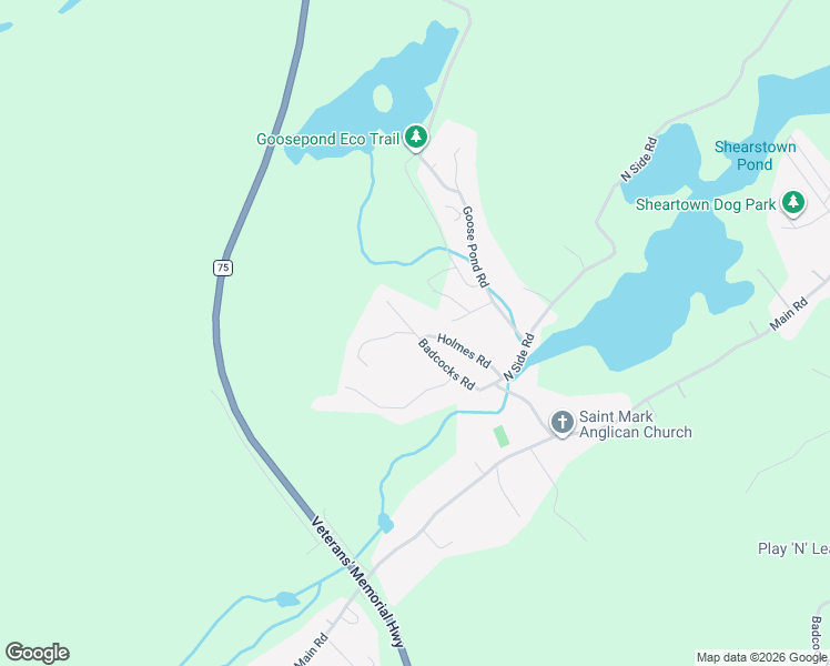 map of restaurants, bars, coffee shops, grocery stores, and more near 27 Badcocks Road in Bay Roberts