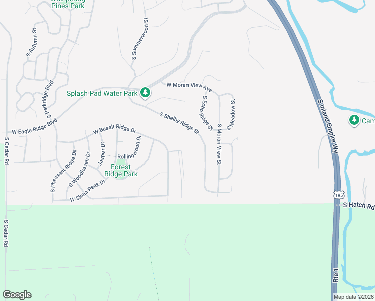 map of restaurants, bars, coffee shops, grocery stores, and more near 6910 South Shelby Ridge Street in Spokane
