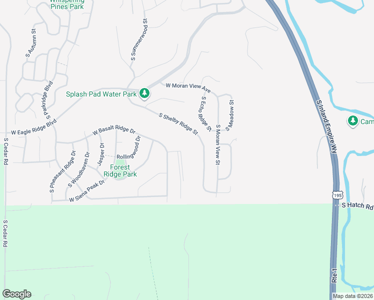 map of restaurants, bars, coffee shops, grocery stores, and more near 6910 South Shelby Ridge Street in Spokane