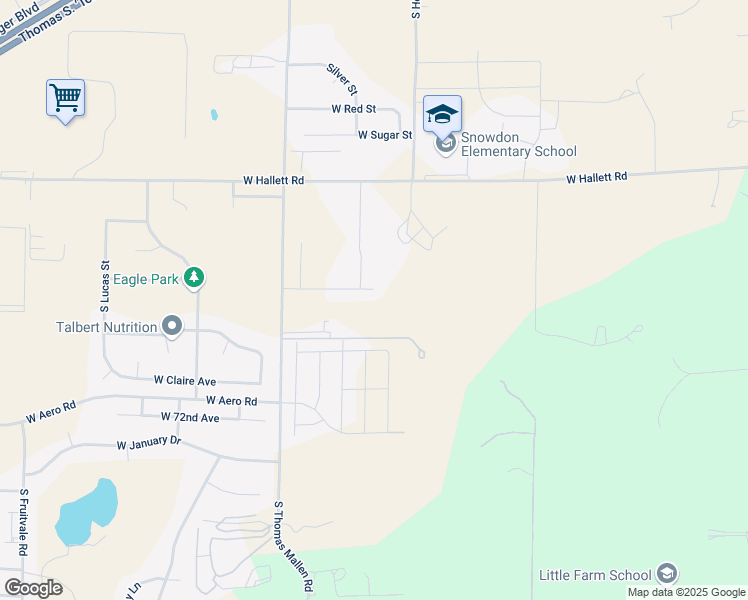 map of restaurants, bars, coffee shops, grocery stores, and more near 8901 Winona Drive in Cheney