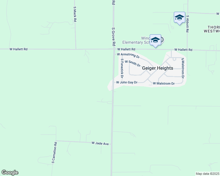 map of restaurants, bars, coffee shops, grocery stores, and more near 6918 South Grove Road in Spokane
